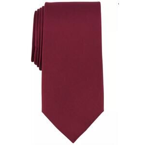 Michael Kors Men's Sapphire Silk Solid Burgundy Tie